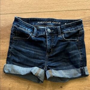 American Eagle Outfitters Dark Blue Jean Shorts